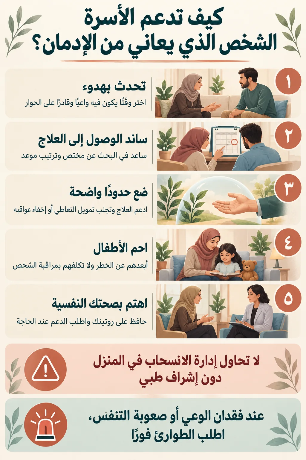 كيف تتعامل الأسرة مع الإدمان2