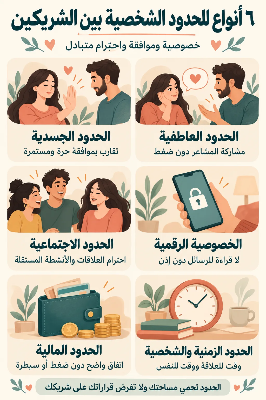 الحدود الشخصية في العلاقات العاطفية والزوجية إنفو