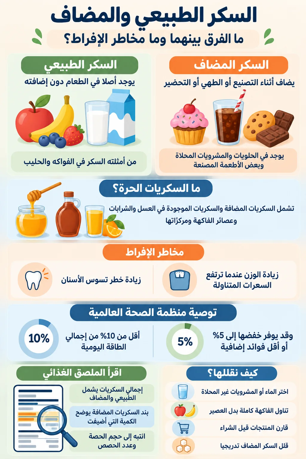 مخاطر السكر