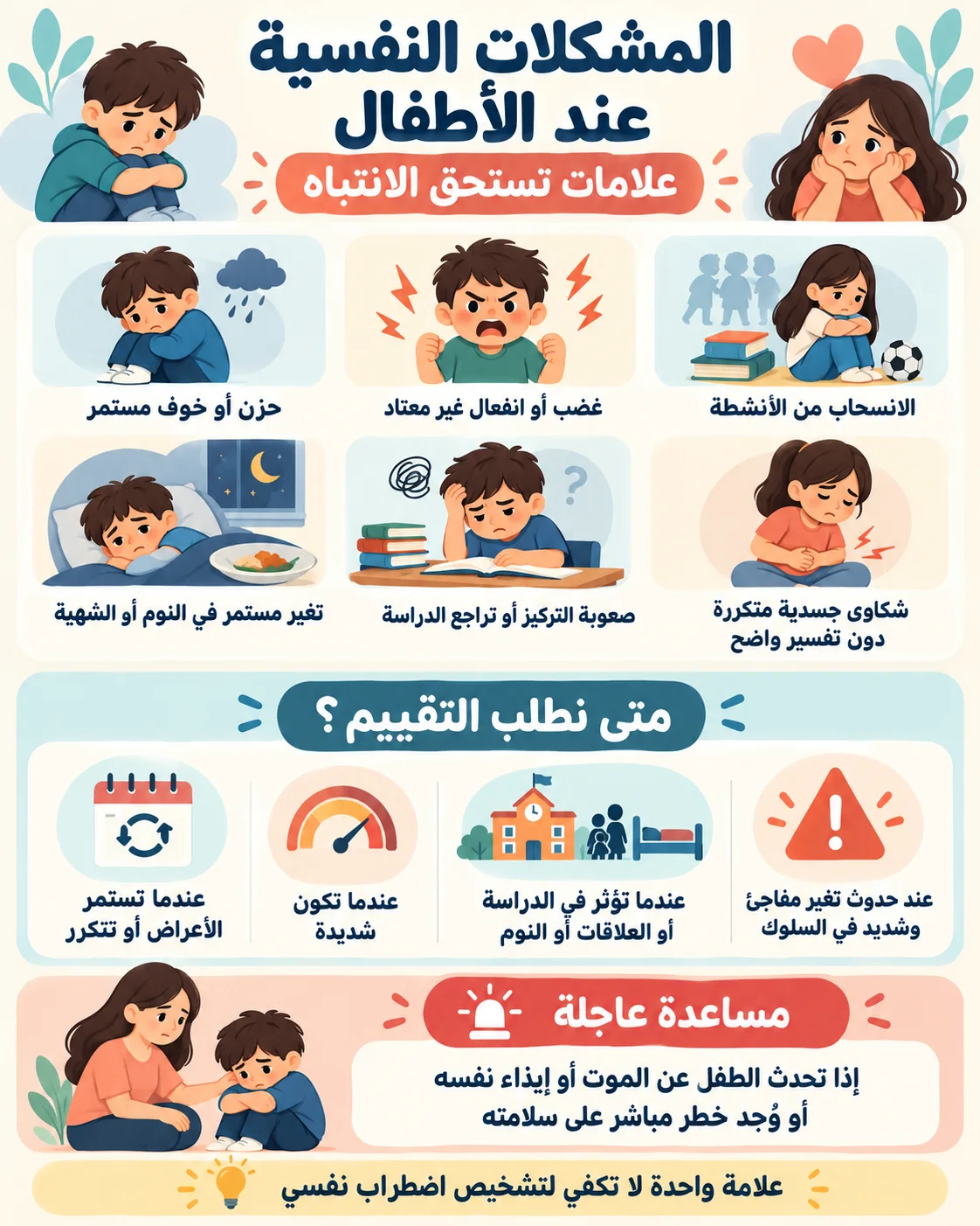 المشكلات النفسية عند الأطفال إنفو