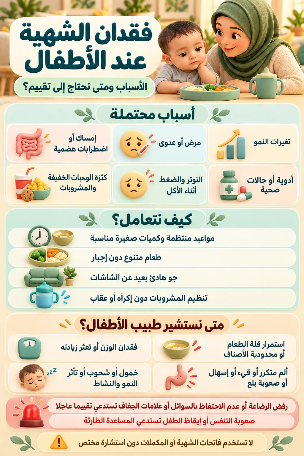 فقدان الشهية عند الأطفال إنفو