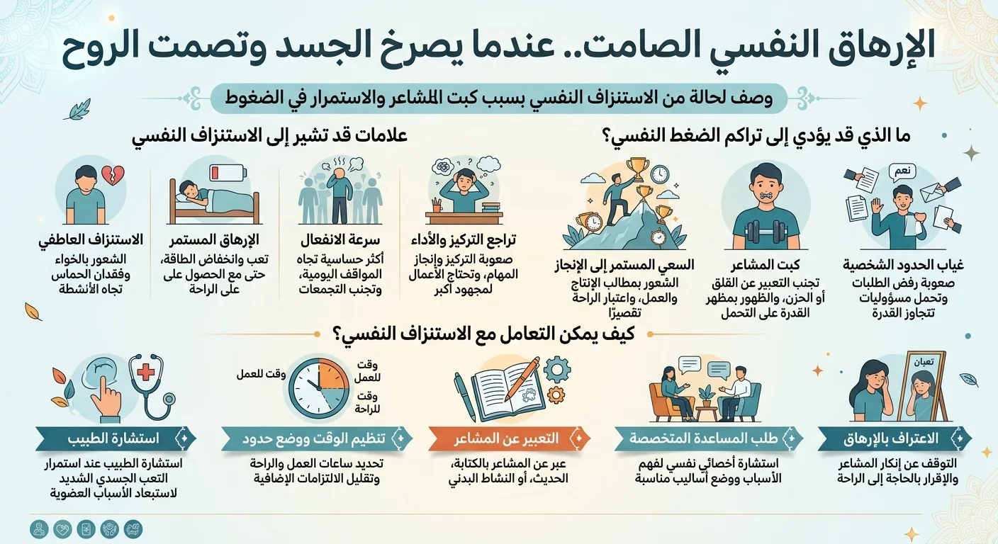 الإرهاق النفسي الصامت