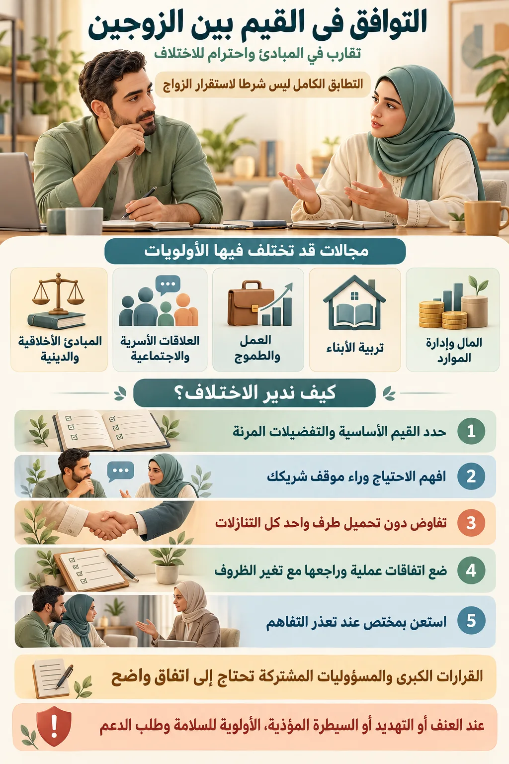 اختلاف القيم بين الزوجين3