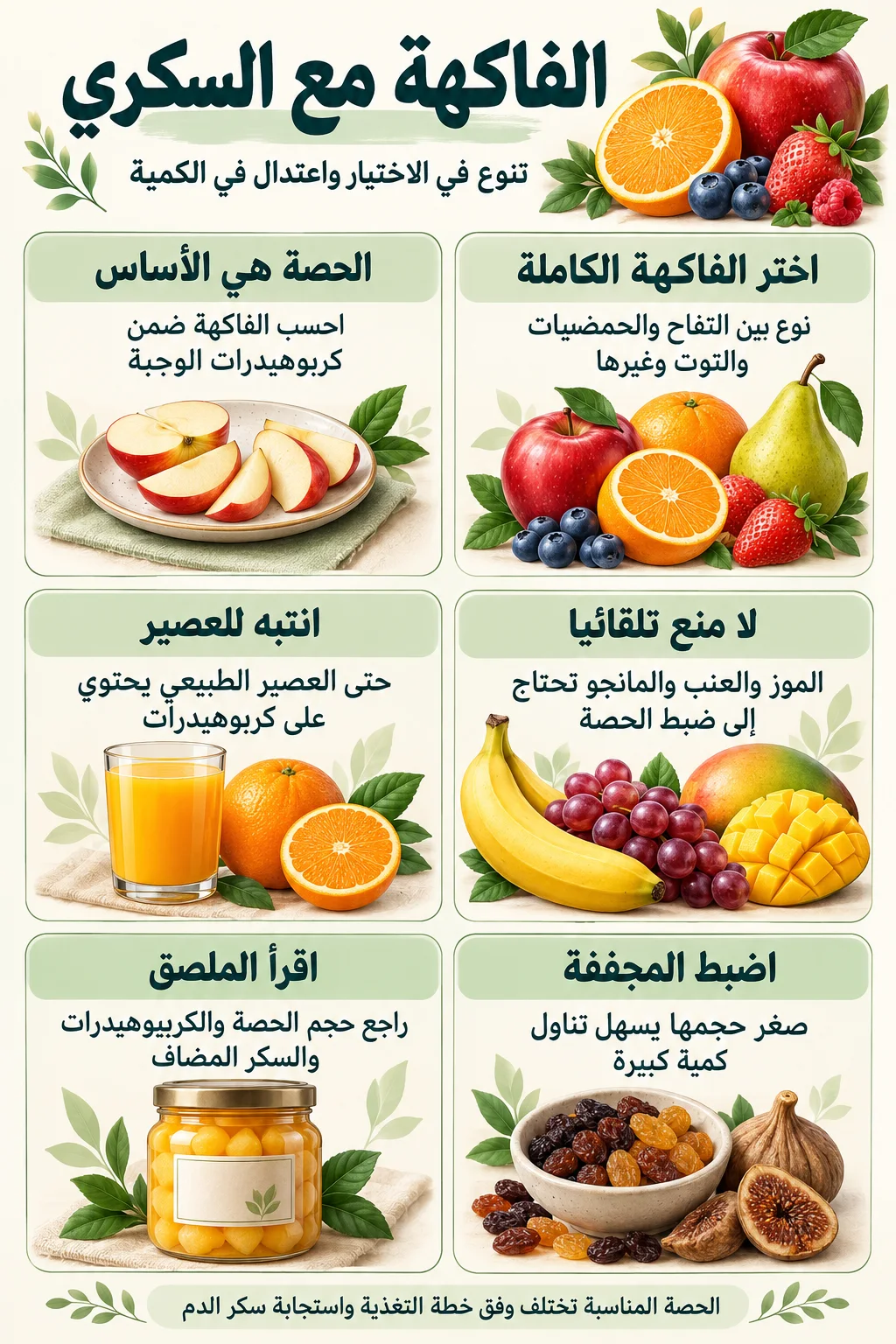 الفواكه المناسبة لمرضى السكري2