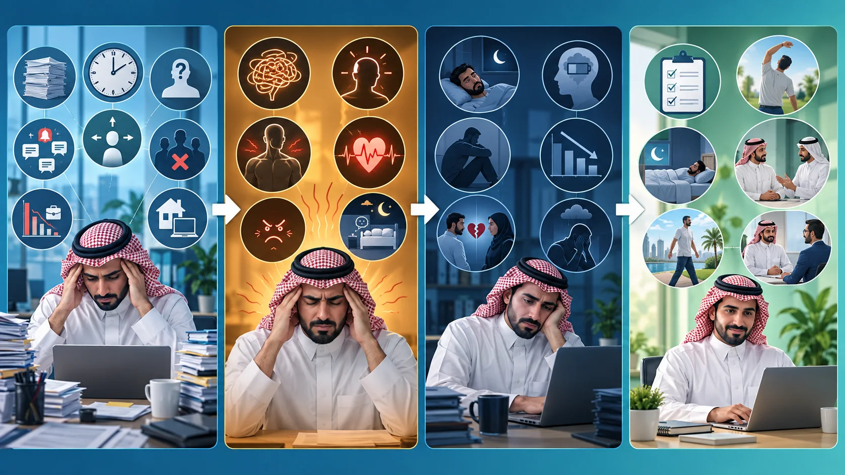 القلق بسبب ضغوط العمل داخلية 1