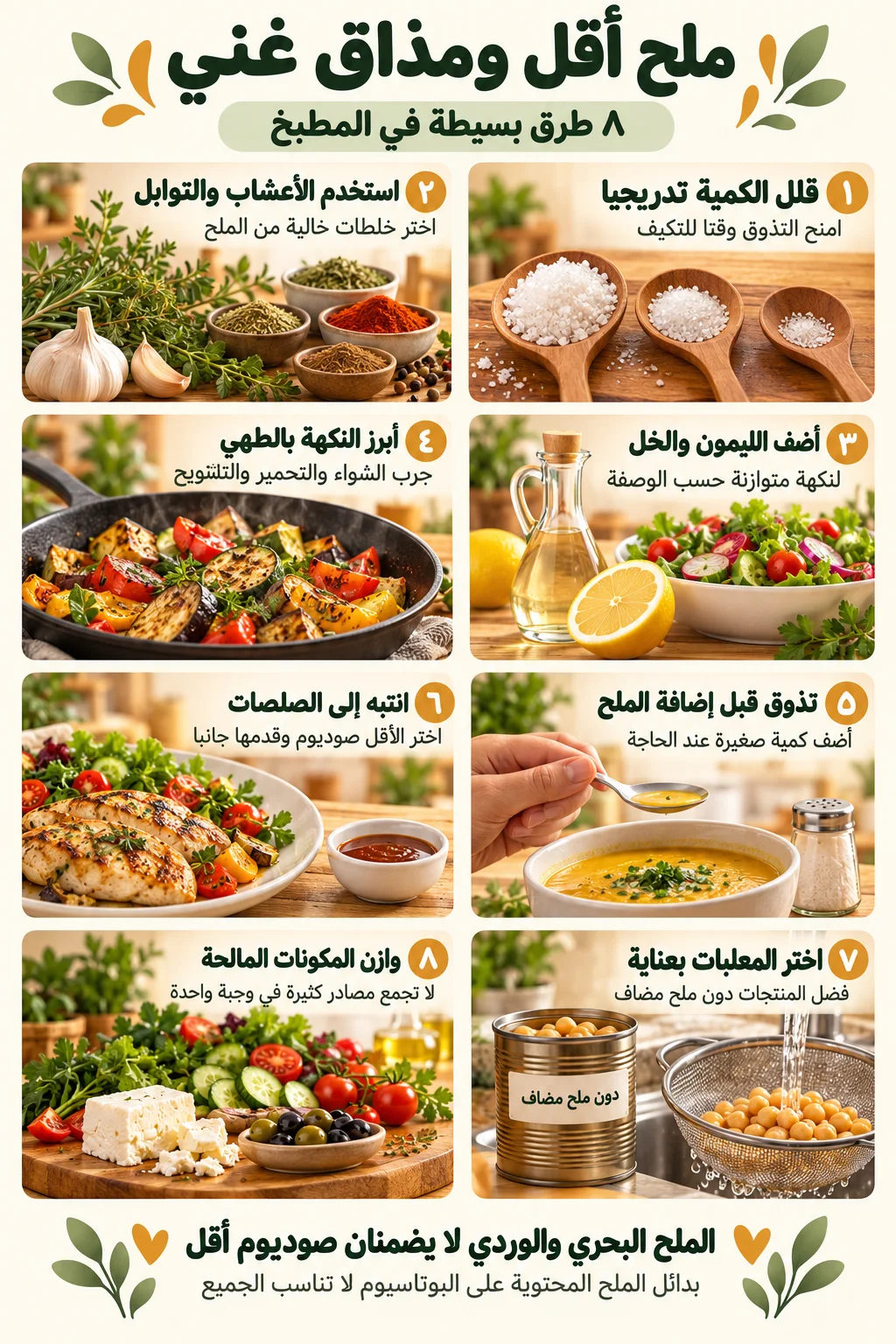 تقليل الملح في الطعام2