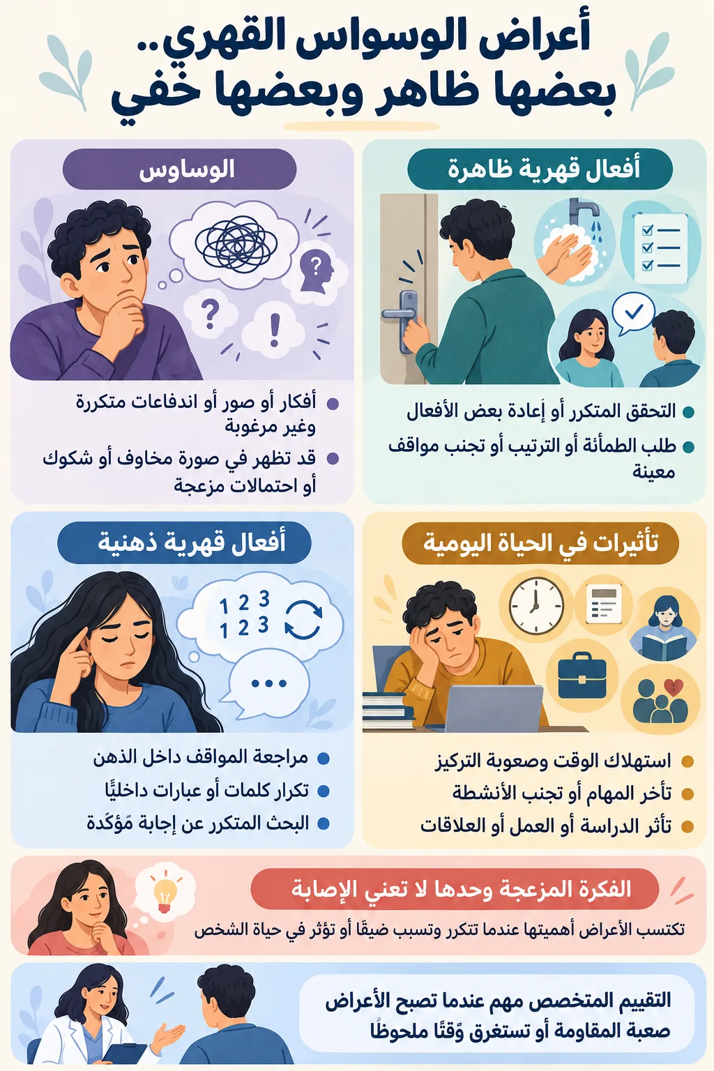 أعراض الوسواس القهري1