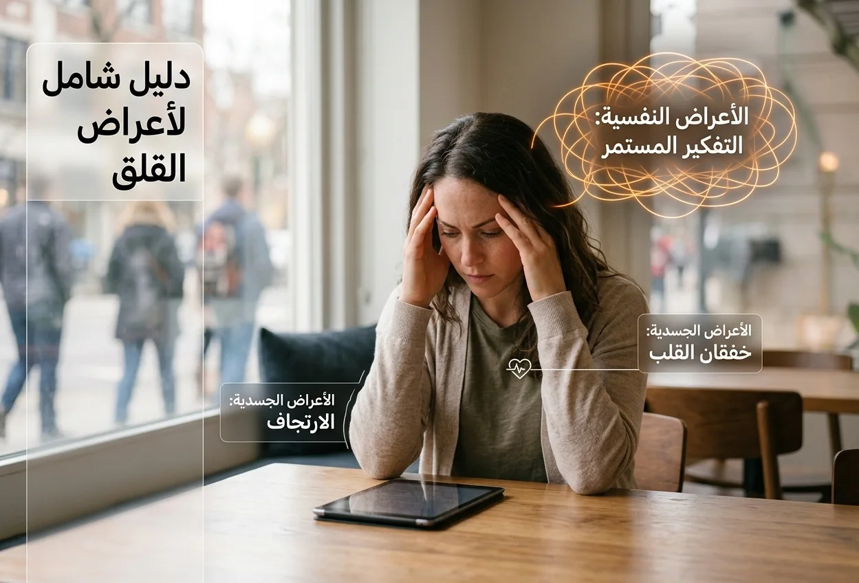 الأعراض النفسية الجسدية للقلق