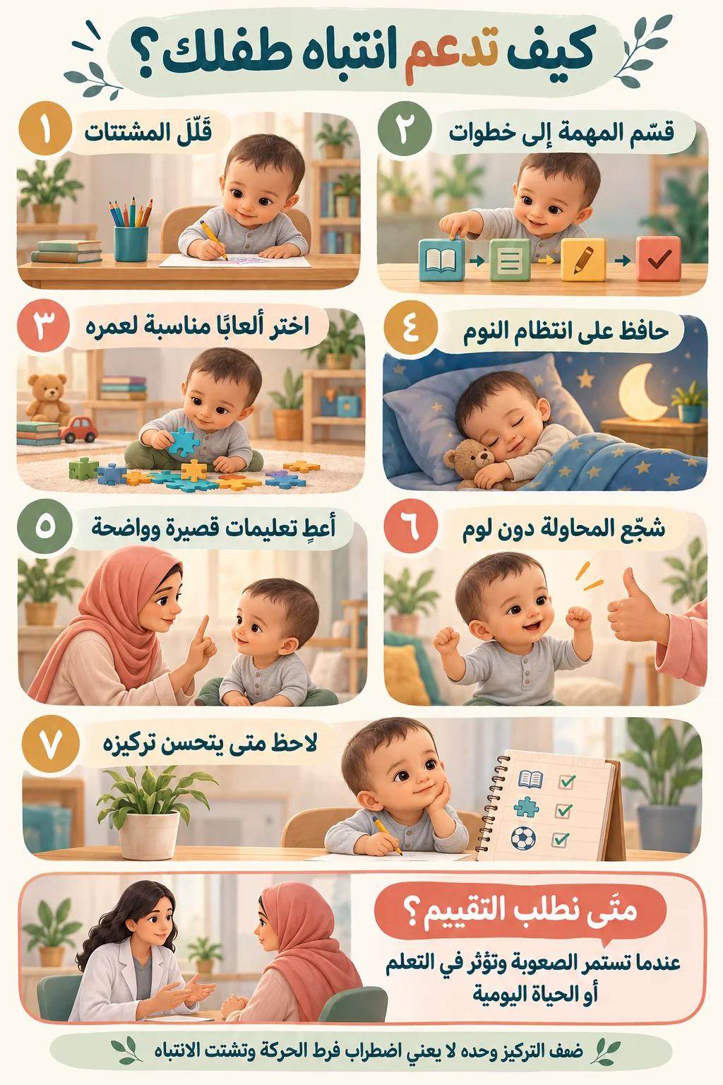 الانتباه والتركيز عند الأطفال2