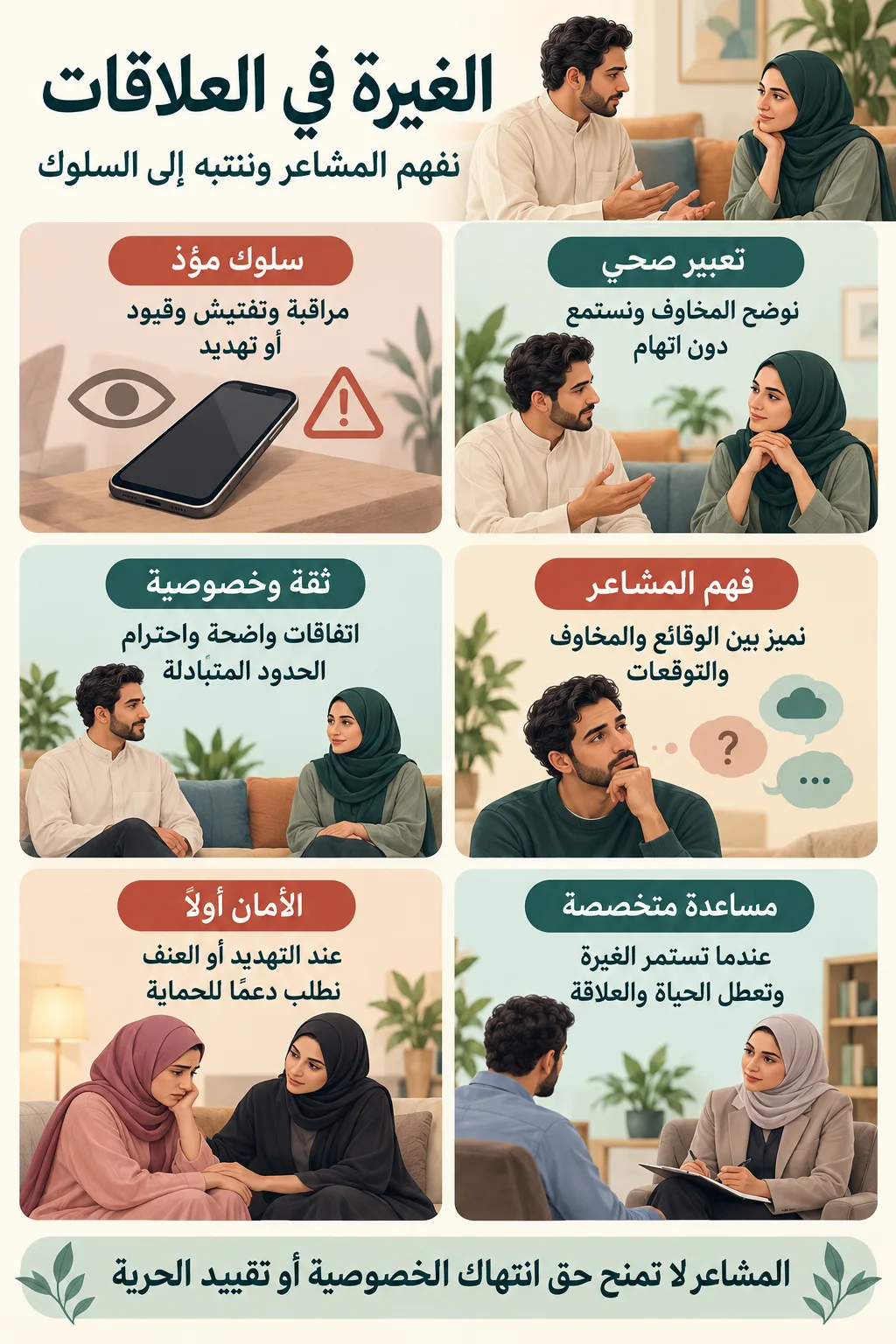 الغيرة في العلاقات العاطفية والزوجية2