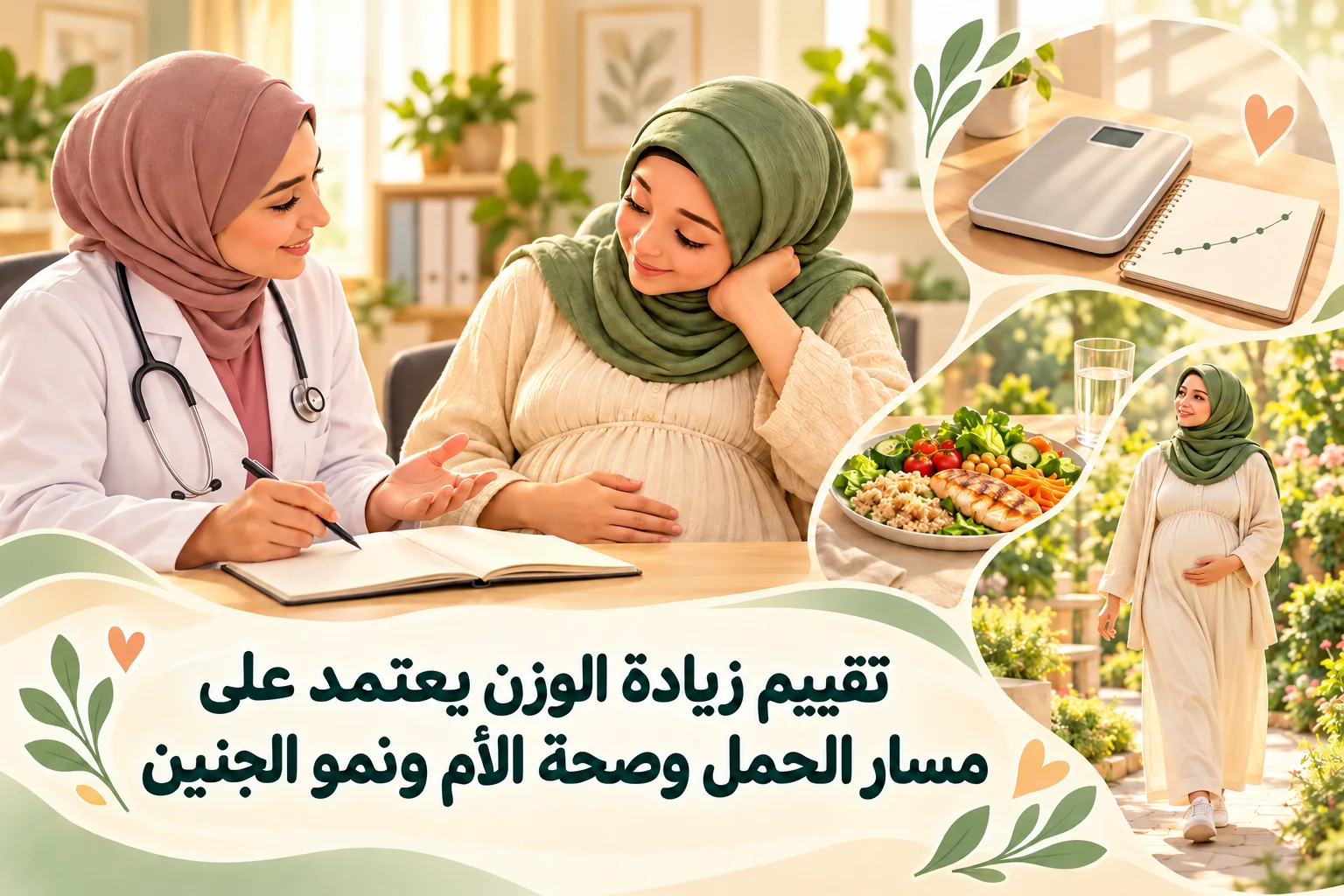 زيادة الوزن الطبيعية للحامل1