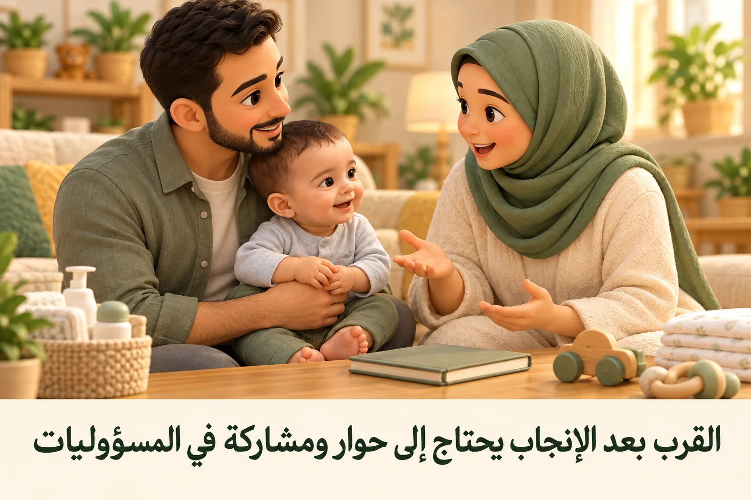 كيف يحافظ الزوجان على القرب العاطفي بعد الإنجابض