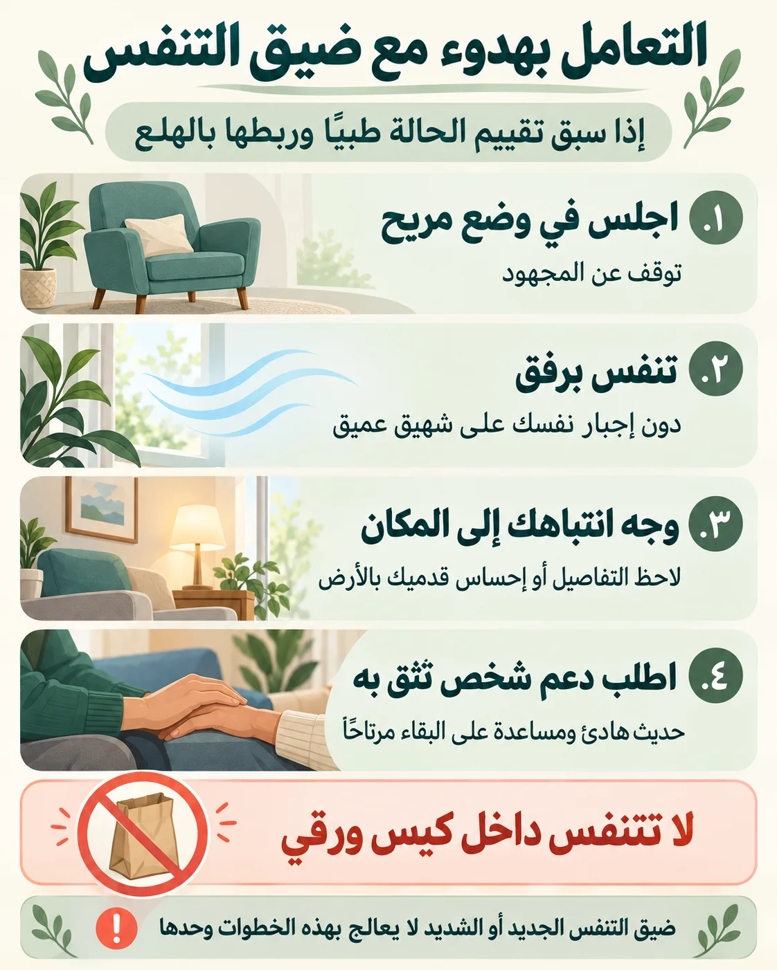 ضيق التنفس أثناء نوبة الهلع4