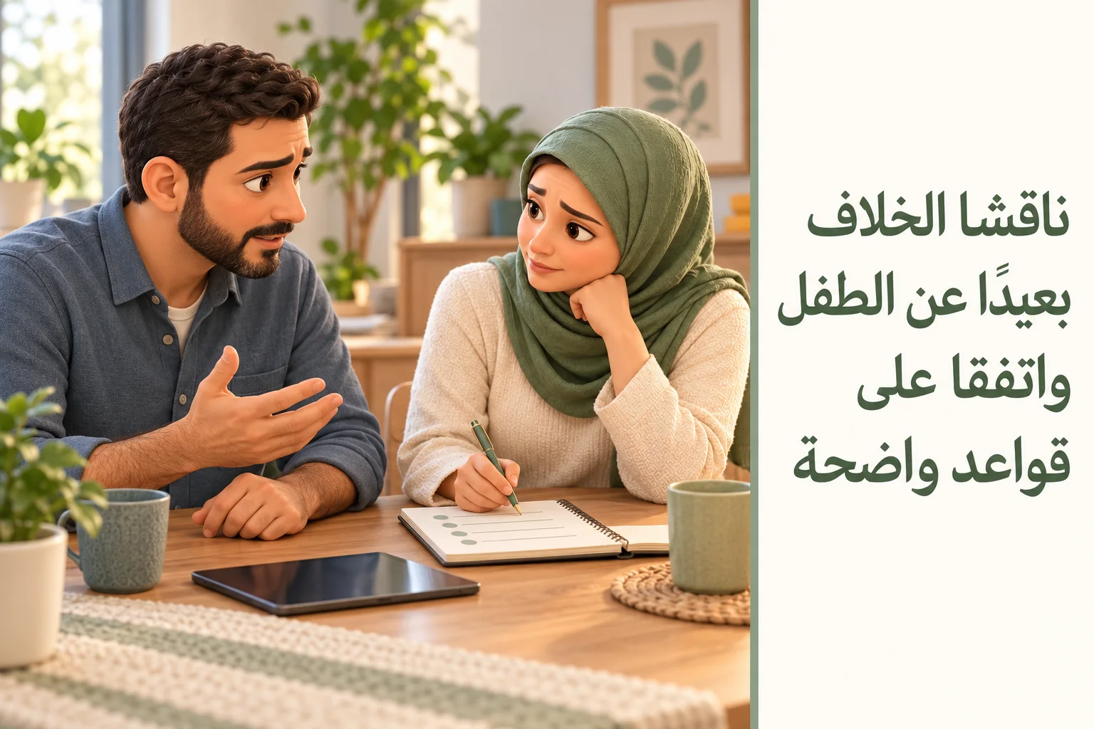 اختلاف أساليب التربية بين الزوجين1