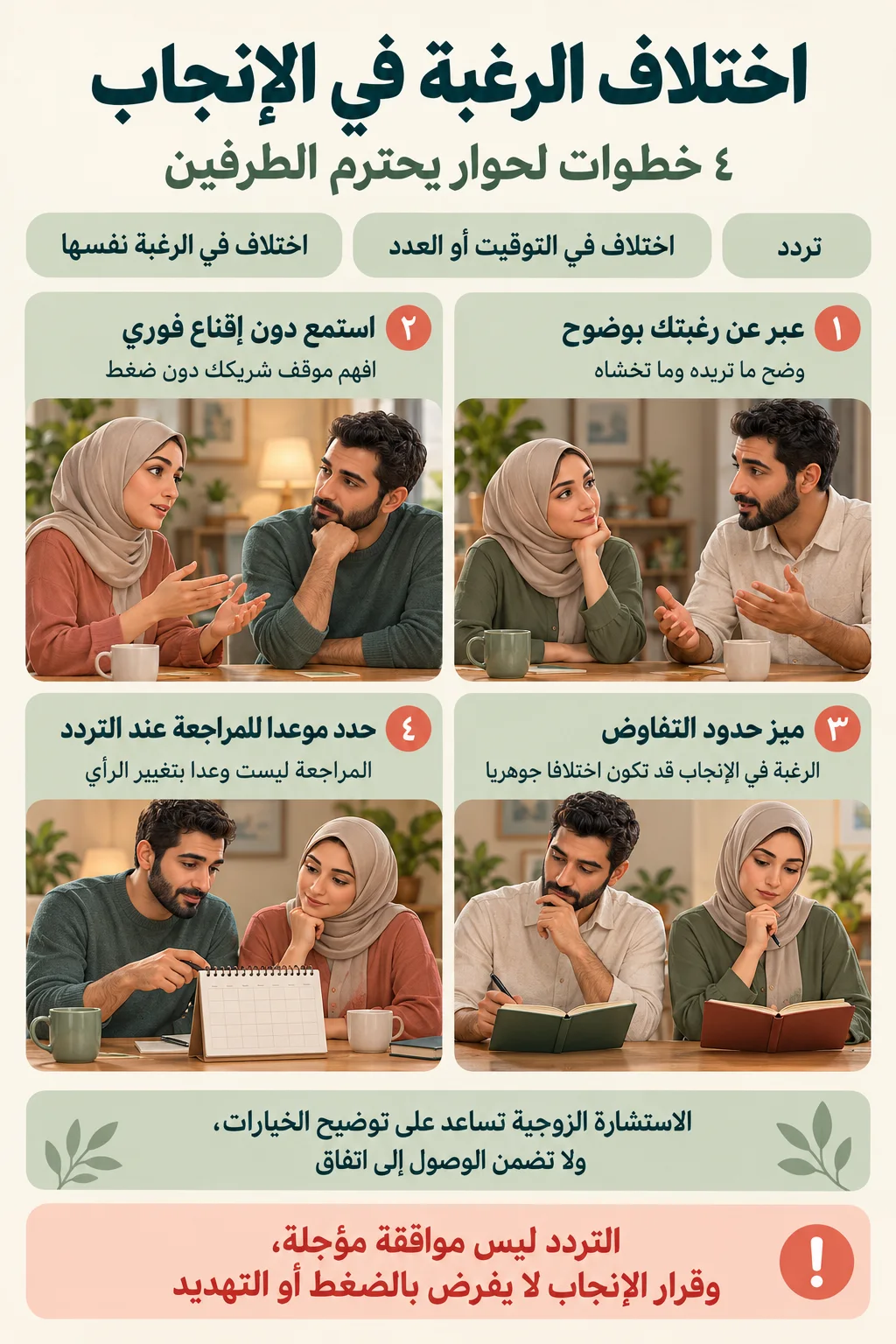 اختلاف الرغبة في الإنجاب بين الزوجين2