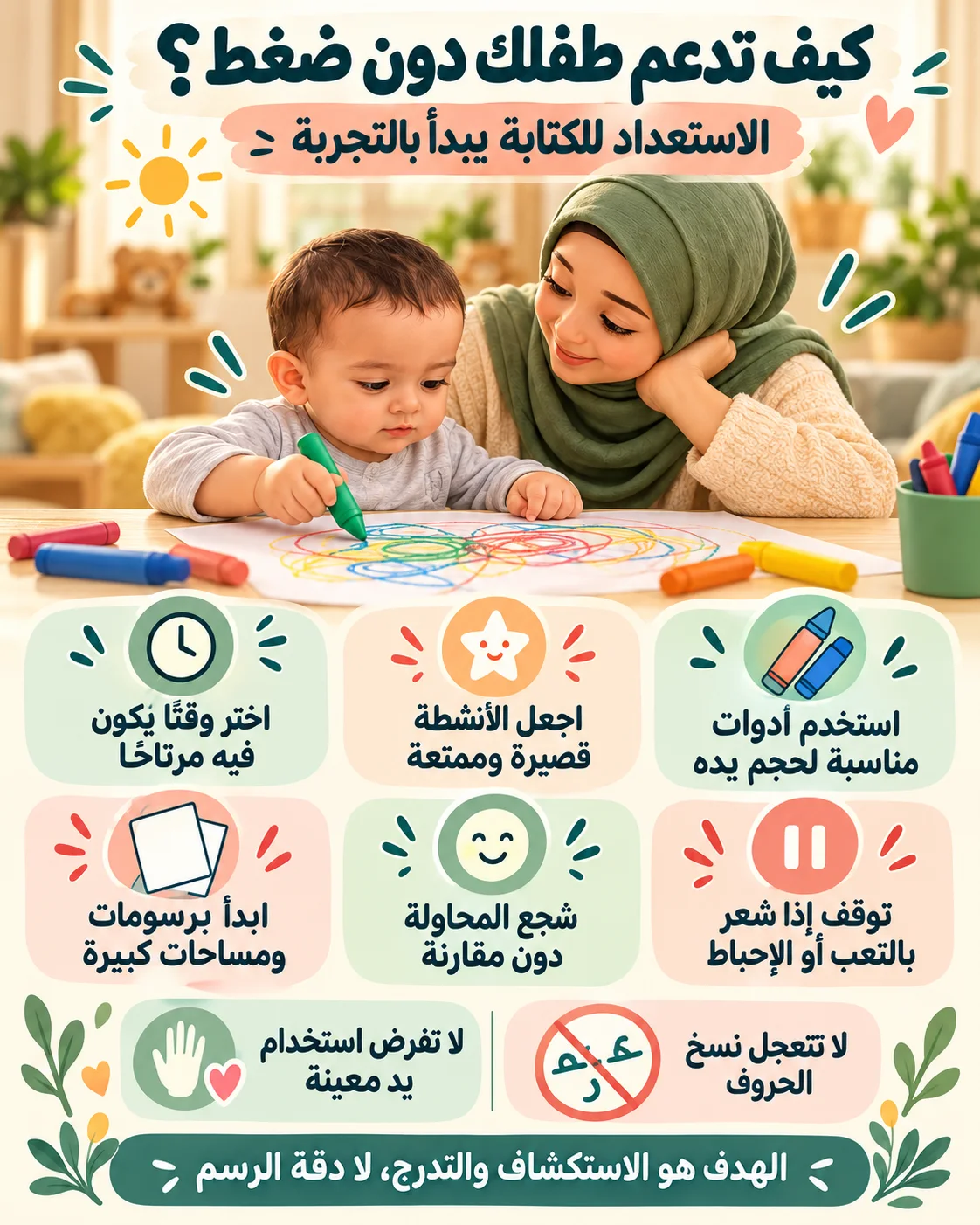مهارات الاستعداد للكتابة في مرحلة الروضة3
