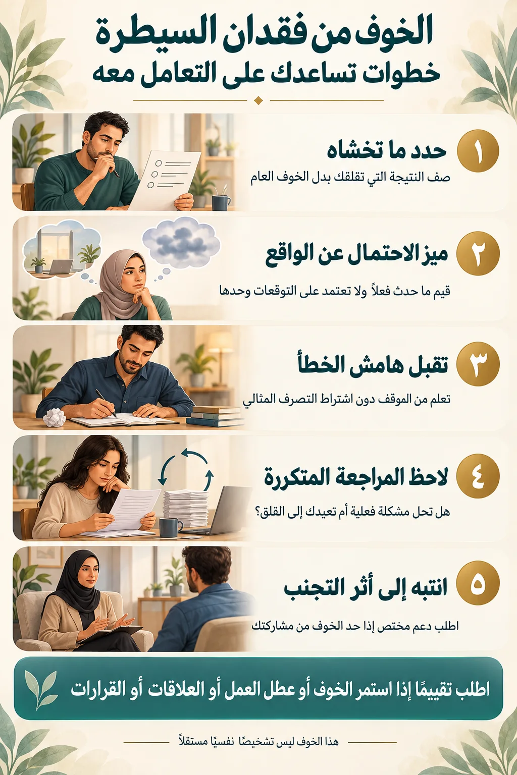 الخوف من فقدان السيطرة على النفس2