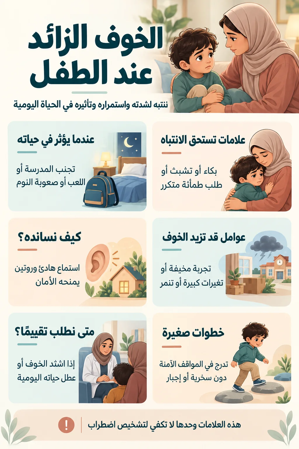 الخوف الزائد عند الطفل2