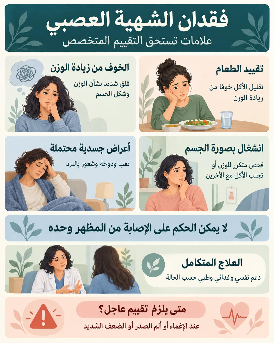 فقدان الشهية العصبي إنفو