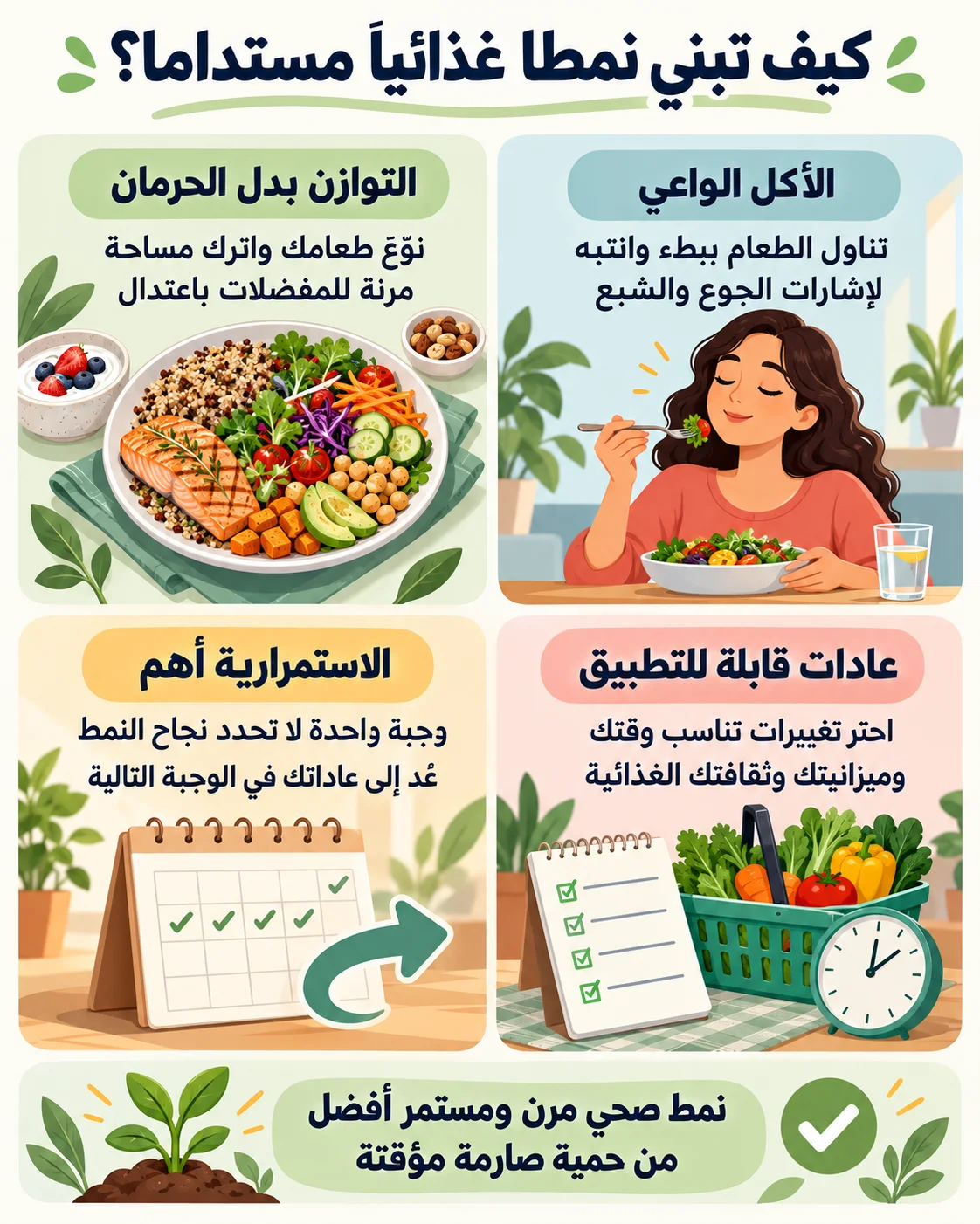 الطريق لبناء نمط غذائي مستدام