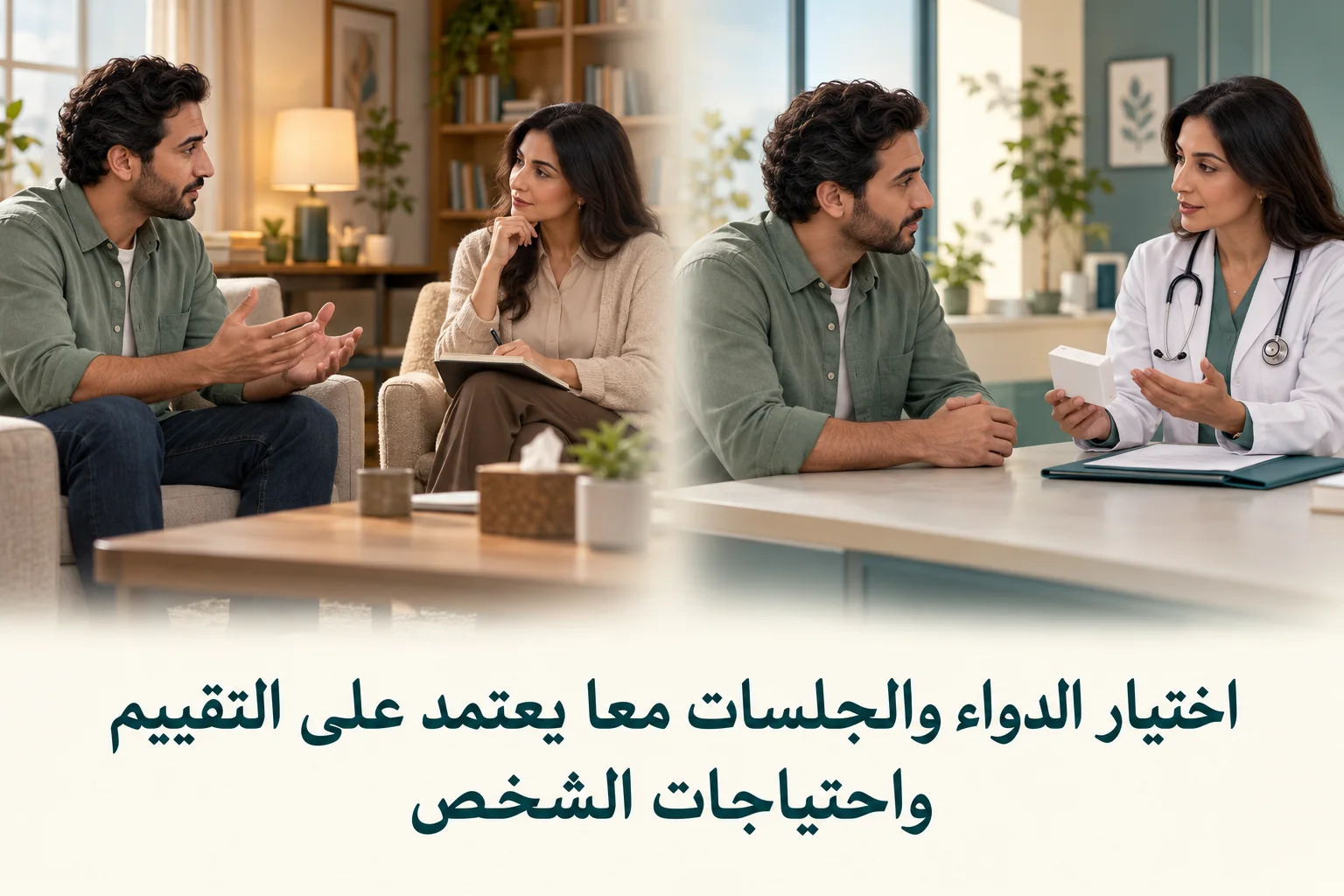 الفرق بين العلاج الدوائي والجلسات النفسية1