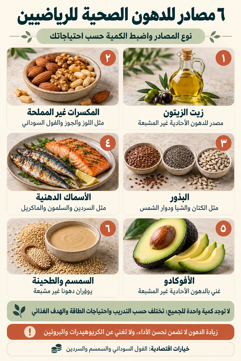 الدهون الصحية للرياضيين2