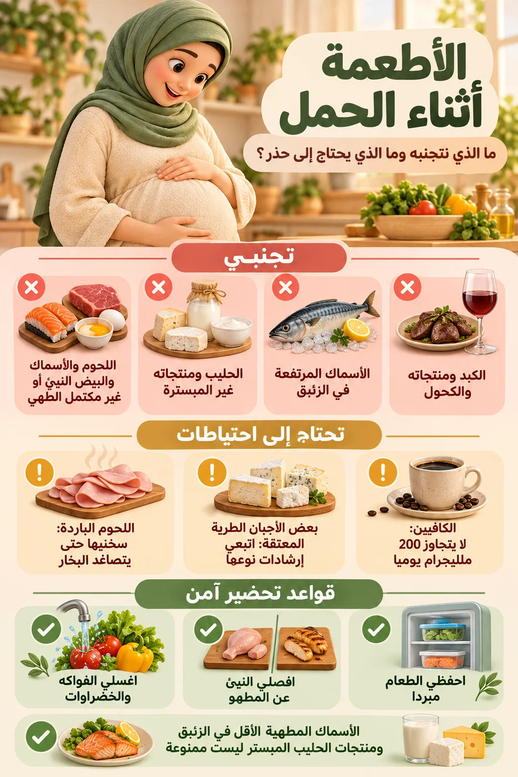 الأطعمة التي يجب تجنبها أثناء الحمل2